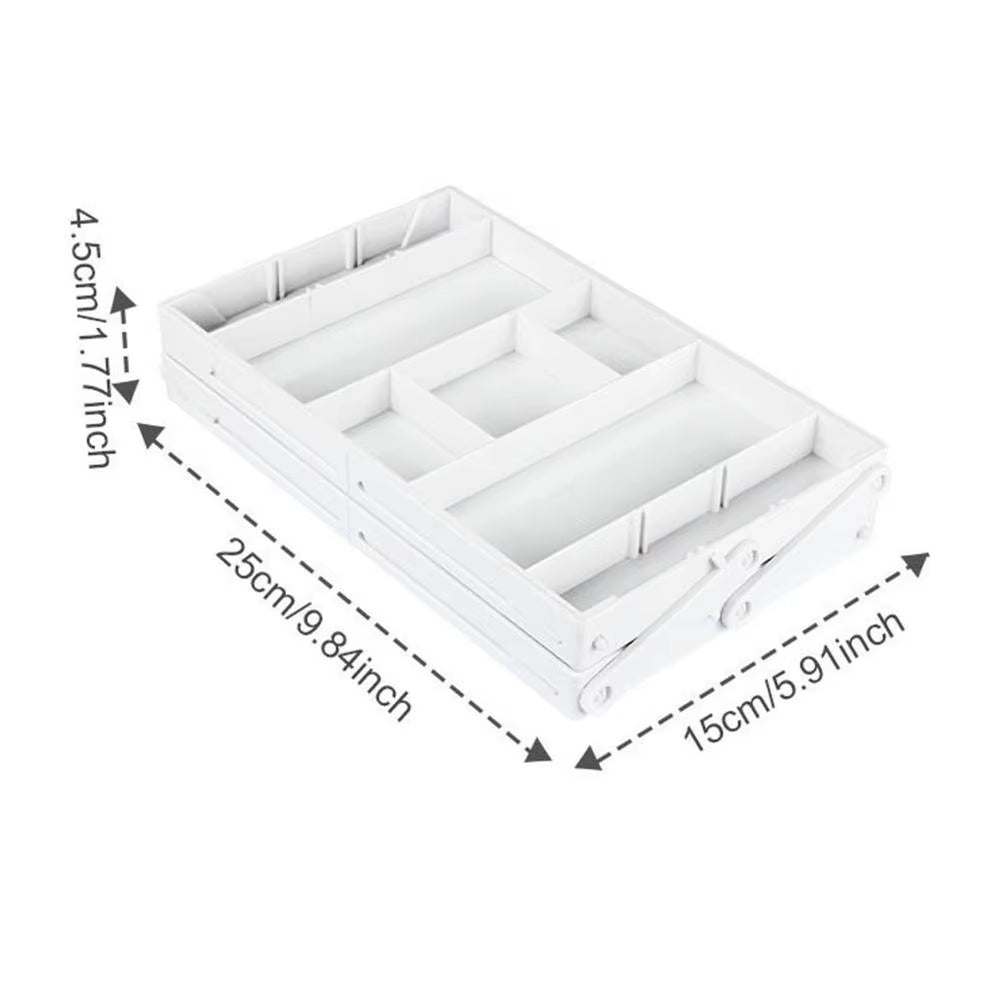 2/3 Tier Drawer Organizer Multi Level C-Ollapsible Expandable Desk Organizer Trays for Office Supplies Kitchen Gadgets Utensils
