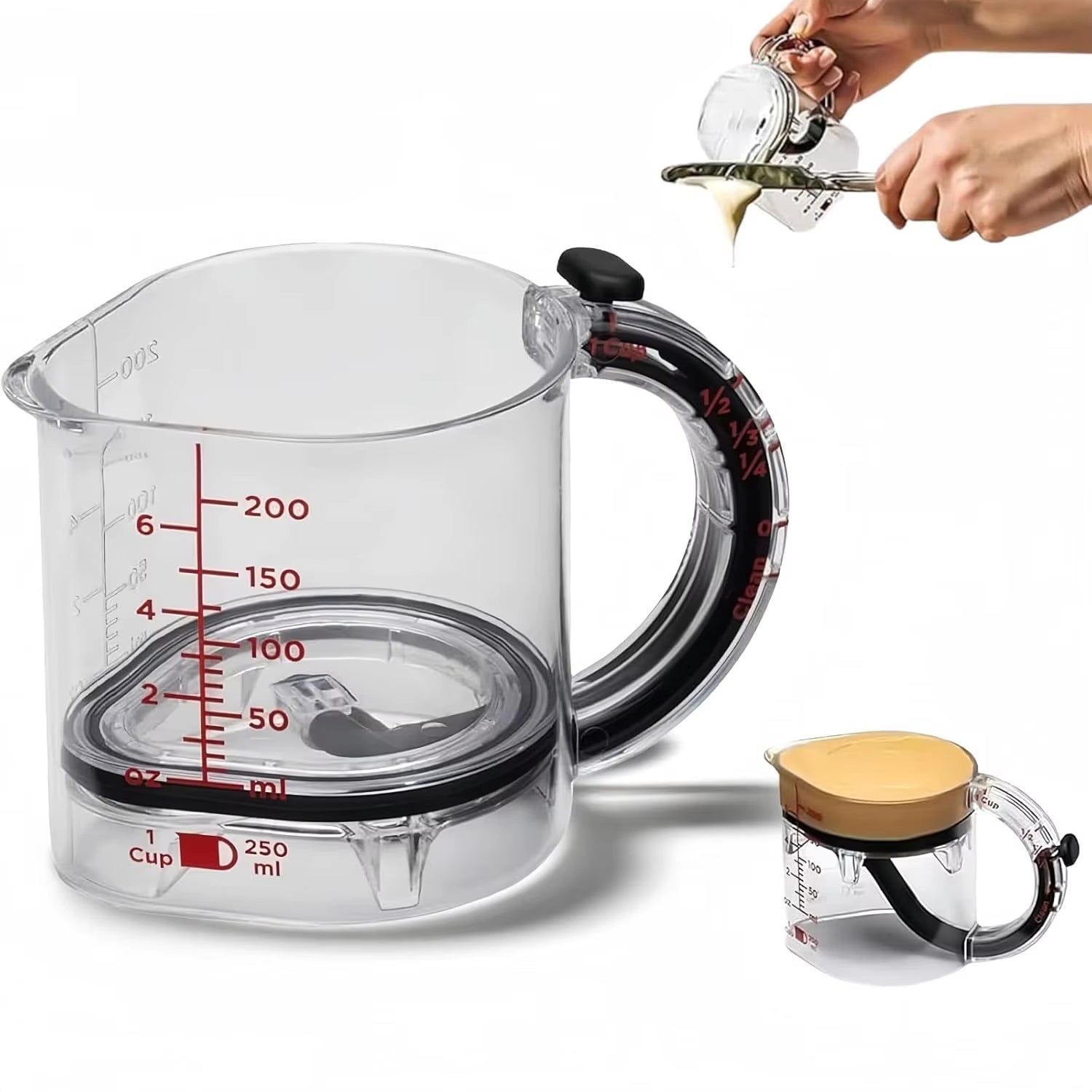 4-IN-1 Multifunctional Adjustable Measuring Cup – Handy