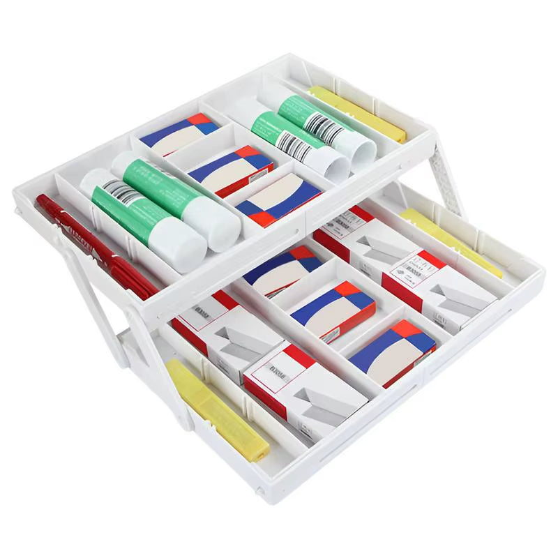 2/3 Tier Drawer Organizer Multi Level C-Ollapsible Expandable Desk Organizer Trays for Office Supplies Kitchen Gadgets Utensils